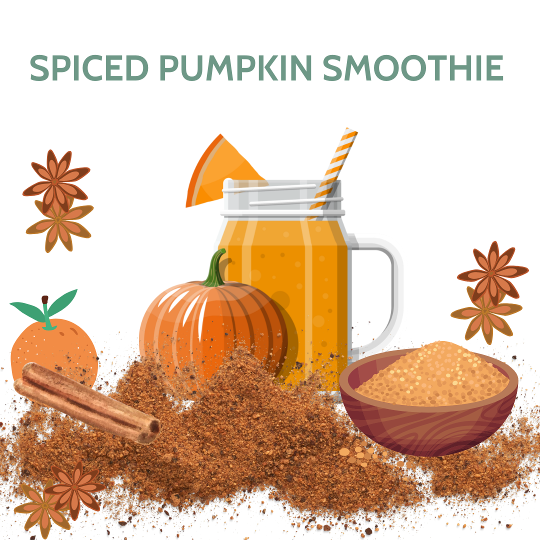 Prebiotic spiced pumpkin & chocolate smoothie